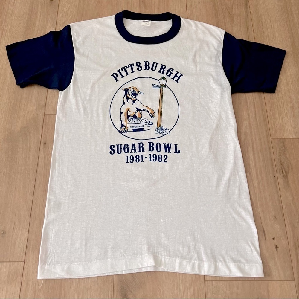 Rare Vintage 1981-1982 Pittsburgh Sugar Bowl T-Shirt